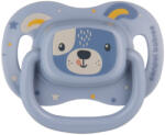 CANPOL BABIES Szimmetrikus szilikon cumi Cute animals 0-6m 1db kék