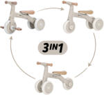 Petite&Mars PETITE&MARS Multifunkciós tricikli 3v1 Bingo Ivory White - vital24