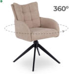 Mebel Elite Forgó szék bézs színben, JULY