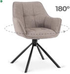 Mebel Elite Forgó szék cappuccino színben, PEONY 2