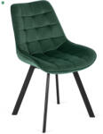 Mebel Elite Szék zöld színben, bársony kárpittal. RICK