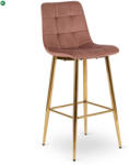 Mebel Elite Bárszék rózsaszín bársony, ARIEL