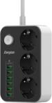 Energizer Prelungitor Prelungitor Energizer Max 9 în 1, 3 x AC Schuko + 6 x USB-A, 2500W, 10A, 2 M, Negru, EPB2500W01EU (EPB2500W01EU) - pcone