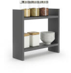 Hanah Home Konyhai fűszertartó polc, szürke, 34x30x10 cm (362ANT1116)