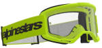 Alpinestars Vision 3 Wordmark Cross szemüveg - Sárga (Átlátszó plexivel)