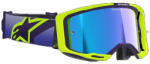 Alpinestars Vision 8 Corp Cross szemüveg - Lila - Sárga (Kék tükrös plexivel)