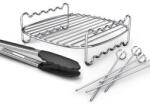 Philips Set accesorii Airfryer , gratar pe doua nivele cu frigarui, inox (HD9920/00)
