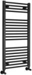 SAPHO Sapho/Aqualine DIRECT Fürdőszobai radiátor egyenes 450x960mm matt fekete (ILR94B)