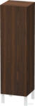 Duravit L-CUBE 132x40x36, 3 cm-es, fali, 1 ajtós félmagas bútor láb nélkül, balos, matt kefélt dió furnér LC1178L6969 (LC1178L6969)