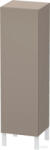 Duravit L-CUBE 132x40x36, 3 cm-es, fali, 1 ajtós félmagas bútor láb nélkül, balos, matt bazalt LC1178L4343 (LC1178L4343)
