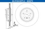 ATE Brzdový kotúč ATE 24.0124-0273.2 (24.0124-0273.2)
