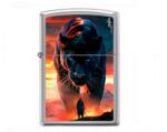 Zippo króm benzines öngyújtó - Fekete párduc - Claudio Mazzi licencelt design (Z-190103-6)