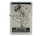 Zippo króm benzines öngyújtó - Windproof Lady retró mintával (Z-190105-4)