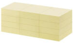 Office Depot 38x50mm újrahasznosított öntapadós 12db sárga jegyzettömb (1418937) - tintasziget
