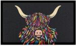 Artsy Mats Изтривалка от PVC 40x70 cm Highland Cow - Artsy Doormats (DMB-HIGHLANDCOLOUR-7040)