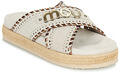 Mou Papucsok CRISS-CROSS SANDAL METAL STITCH Fehér 37