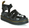 Dr. Martens Éktalpú szandálok BLAIRE BLACK PATENT LAMPER Fekete 39