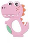 Lorelli Rágóka Szilikon, rózsaszín dínó 3+ hónap