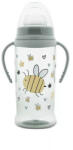 Lorelli My Friend Tanulópohár Szimmetrikus szilikon csőrrel, Zöld méhecske 6+ hó (360 ml/db) - diaper