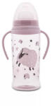Lorelli My Friend Tanulópohár Szimmetrikus szilikon csőrrel, Rózsaszín bárány 6+ hó (360 ml/db) - diaper
