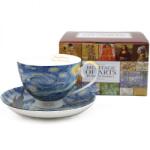 Queen Isabell Van Gogh Csillagos éj porcelán csésze aljjal - 250 ml - díszdobozos (IMO-PP-W25VG755-23717)