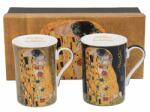 Queen Isabell Klimt porcelán bögre szett díszdobozban - 300 ml - fekete/aranybarna (IMO-PP-W24KL91-15200)