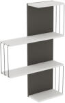 Timeless Home Raft suspendat 96x64x19cm, Alb-Antracit (ASI30064) Raft