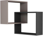 Timeless Home Set de rafturi de perete, 2 piese, mocha deschis-antracit (ASI30062) Raft