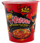 Samyang Buldak 2x Spicy csípős csirkés instant ramen poharas tészta 70 g