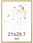 Fandy Képkeret 21x29, 7 A4 arany üveg oklevél krómozott (231583 Simple Gold)