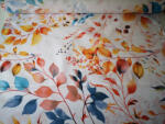  Pamutvászon textil - 160 cm / Szép - színes levél mintás