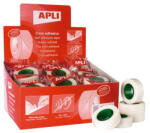 APLI Ragasztószalag, írható, 19 mm x 33 m "Invisible", átlátszó