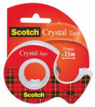 3M Ragasztószalag, adagolón, kézi, 19 mm x 7, 5 m "Crystal (LPM61975D)