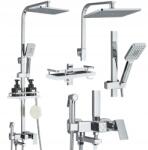 CHDE Zuhany csaptelep Falra Szerelhető Króm Bidé (BPN-727)