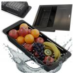 Granitan Mosogató csepegtető Csepegtető teleszkópos kosár Fekete Mosogató Szárító (OCIEKARKA18524)