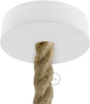 Creative-Cables Creative Cables mennyezeti rózsa Fa mennyezeti rozetta készlet 2XL kábelhez KRL0224 fehér (KRL0224)