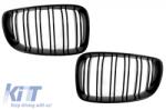 KITT Specials Középső rács vese BMW 1 Series E81 E82 E87 E88 M1 M 2007-2011 LCI Double Stripe M Design zongora Fekete (FGBME87DPB)