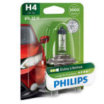 Philips Bec auto H4 Philips LongLife EcoVision 12V, durata extinsa pentru faruri (PH-H4LONG)