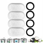  Csere szűrőkészlet macskák és kutyák ivókútjához 4+4 darabos (PET-PDACC-4P)