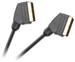  Cablu SCART-SCART HQ 3 m, 21 pini, dublu ecranat, negru (KPO2723A-3)