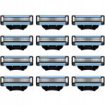  12db Gillette Mach Olló 3 Penge Cserélhető Betét MACH3 (WKŁADY OSTRZA NOŻYKI MACH3 20 SZT)