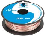  Cablu difuzor CCA 2x1.0 mm2 transparent, rola 25 m (KAB0396)