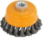 Rotor Perie de sarma tip cupa ROTOR 75 mm M14, noduri rasucite pentru curatare agresiva (15989)