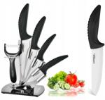 Masterpan Kerámia Késkészlet Konyhai Állványban 5 db-os Hámozó Éles (MP-6015)