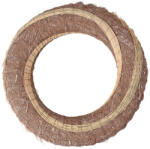 Valex Decor Szizállal bevont széna koszorúalap cirokkal díszítve 25cm/6cm - Bézs (KA3-25S)