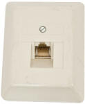  Priza ISDN 8P8C (RJ45) pentru montaj pe perete, alba (01-4036)