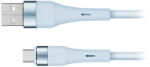 Krüger&Matz Cablu USB-Micro USB din silicon 1 m, 2.4A, albastru Kruger&Matz Basic (KM1270-1BL)