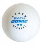 Donic Asztalitenisz Labda pingpong edzés Donic Coach ** fehér (treningowe białe plastikowe 40 mm DONIC COACH)