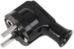  Stecher Schuko 90° WT-35 negru pentru prize, conectare sigura (URZ3005)