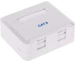  Priza dubla UTP Cat 6 pentru retea stabila, montaj rapid (TEL0031-6)